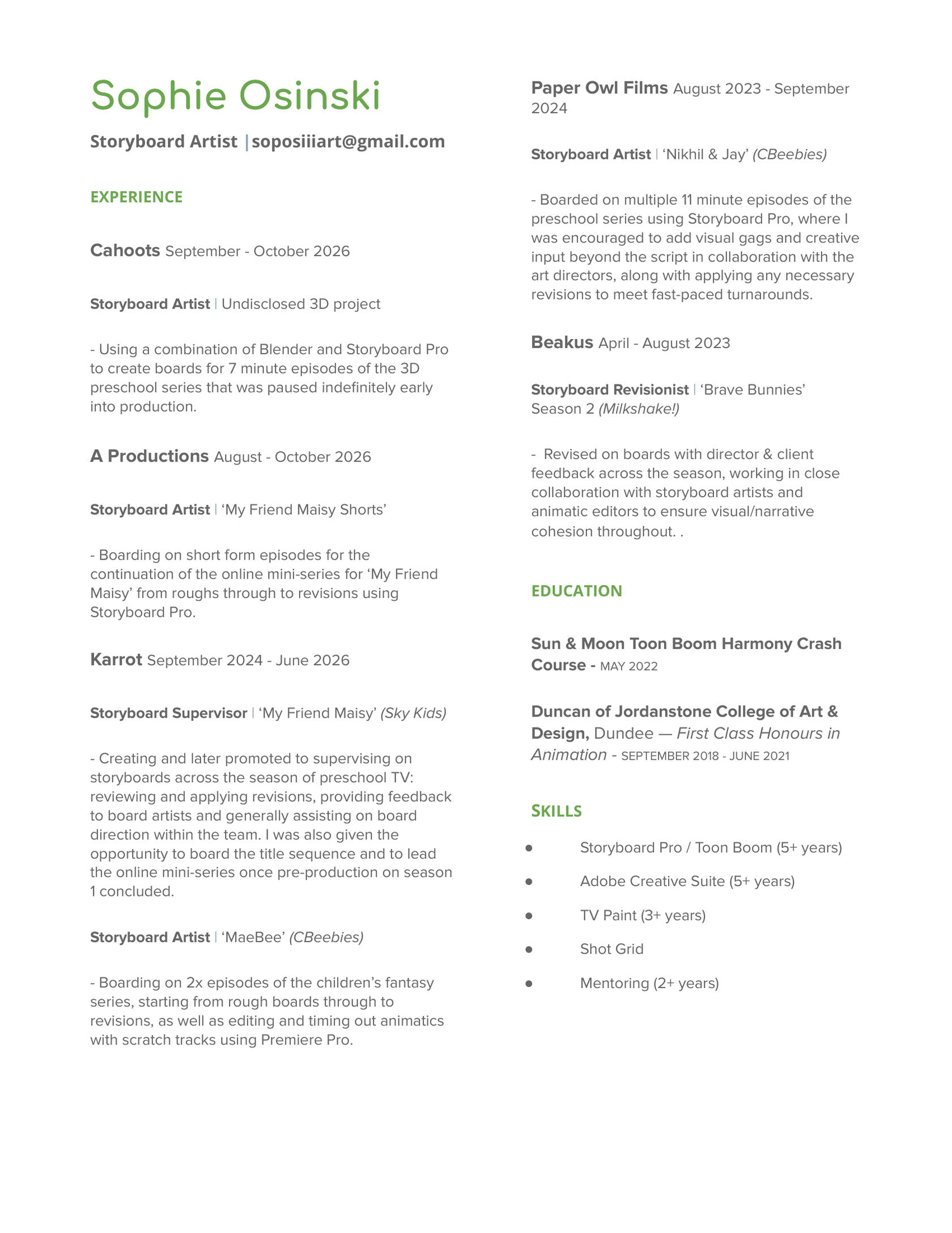 CV